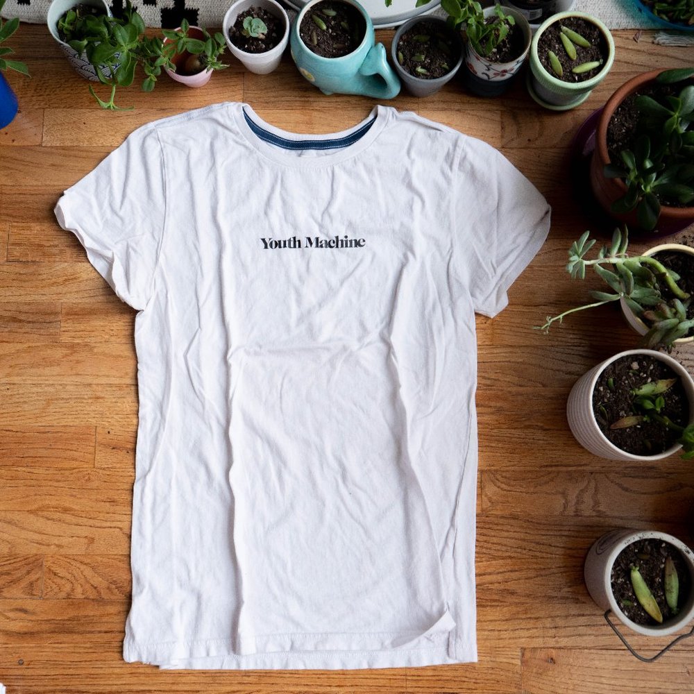 Rare Youth Machine Streetwear T-Shirt White Hype T